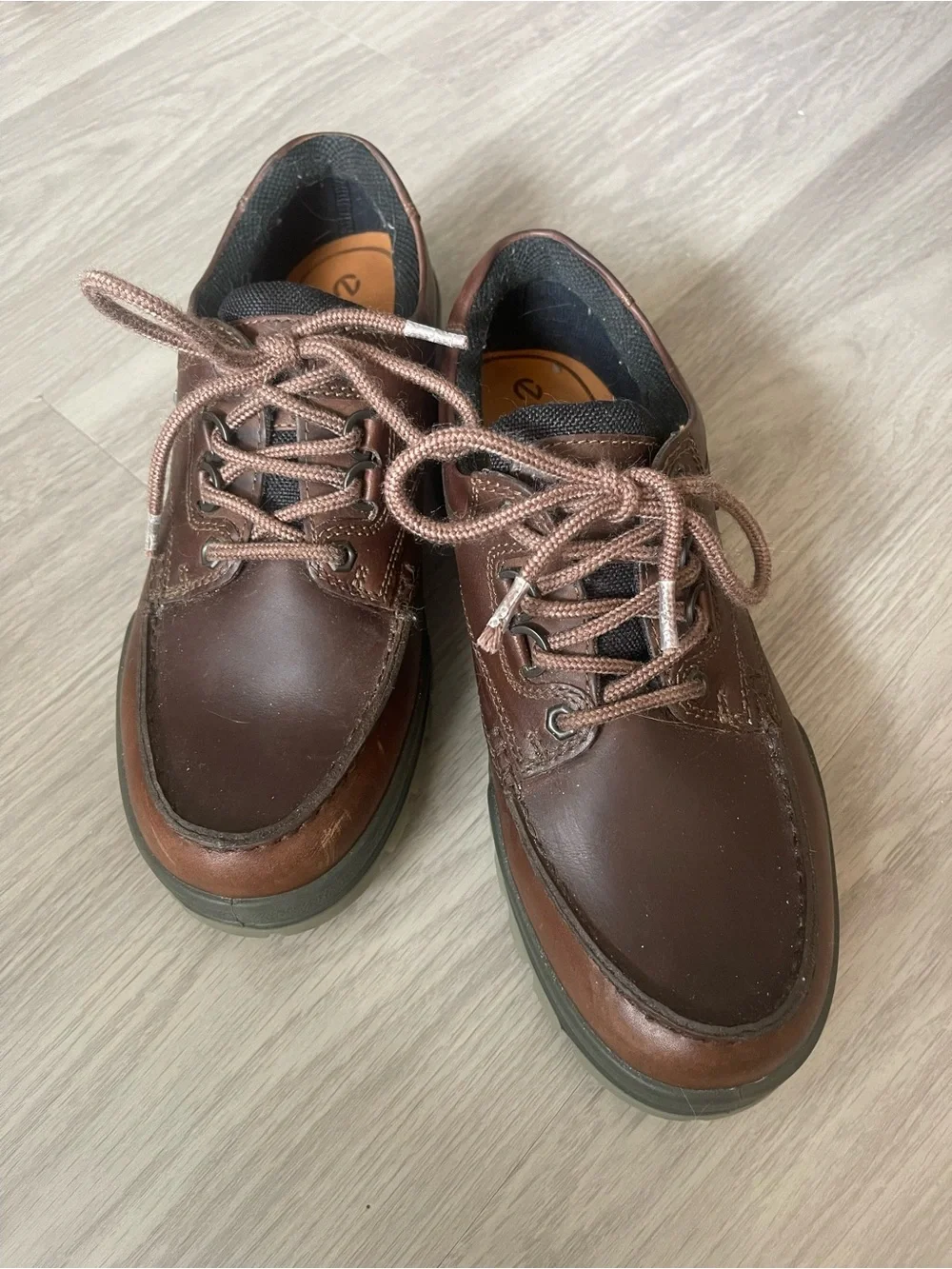 ECCO Track Brown Leather Gore-Tex Shoes